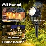 Low Voltage Landscape Lighting 6 Pack, 12V LED Outdoor Landscape Spotlights Outside Graden Pathway Lights, Plug in Spot Lights with Waterproof Transformer for House Yard Flag Tree Lawn Decor