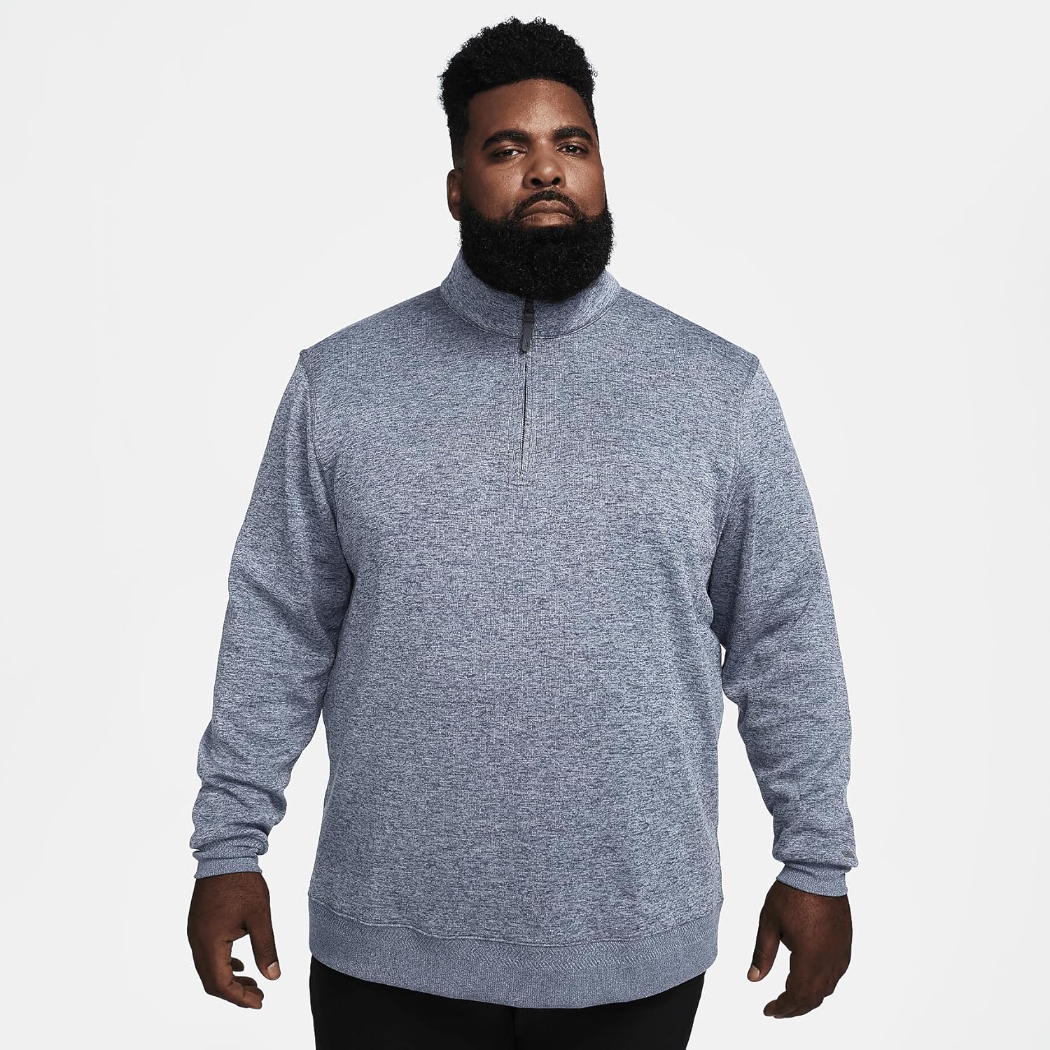 M NK DF PLAYER HZ TOP Men's Half-Zip Golf (OBSIDIASHEN SLATE)