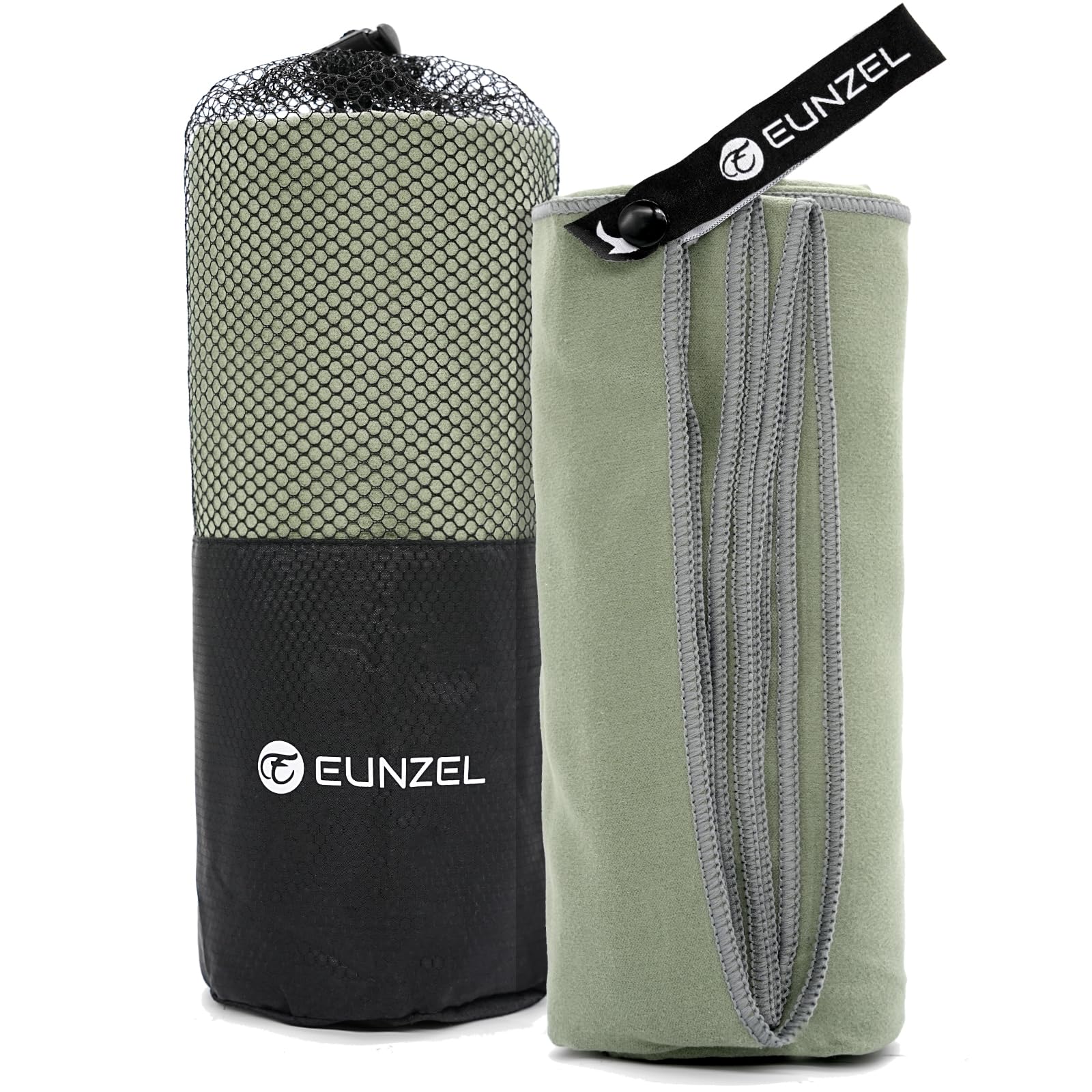 Amazon.co.jp: Eunzel クイックドライキャンプタオル、マイクロファイバートラベルタオル 超吸収速乾タオル キャンプ、ビーチ、ジム、バックパッキング、ヨガ&水泳用(30インチ  x 60インチ、アーミーグリーン) : スポーツ＆アウトドア