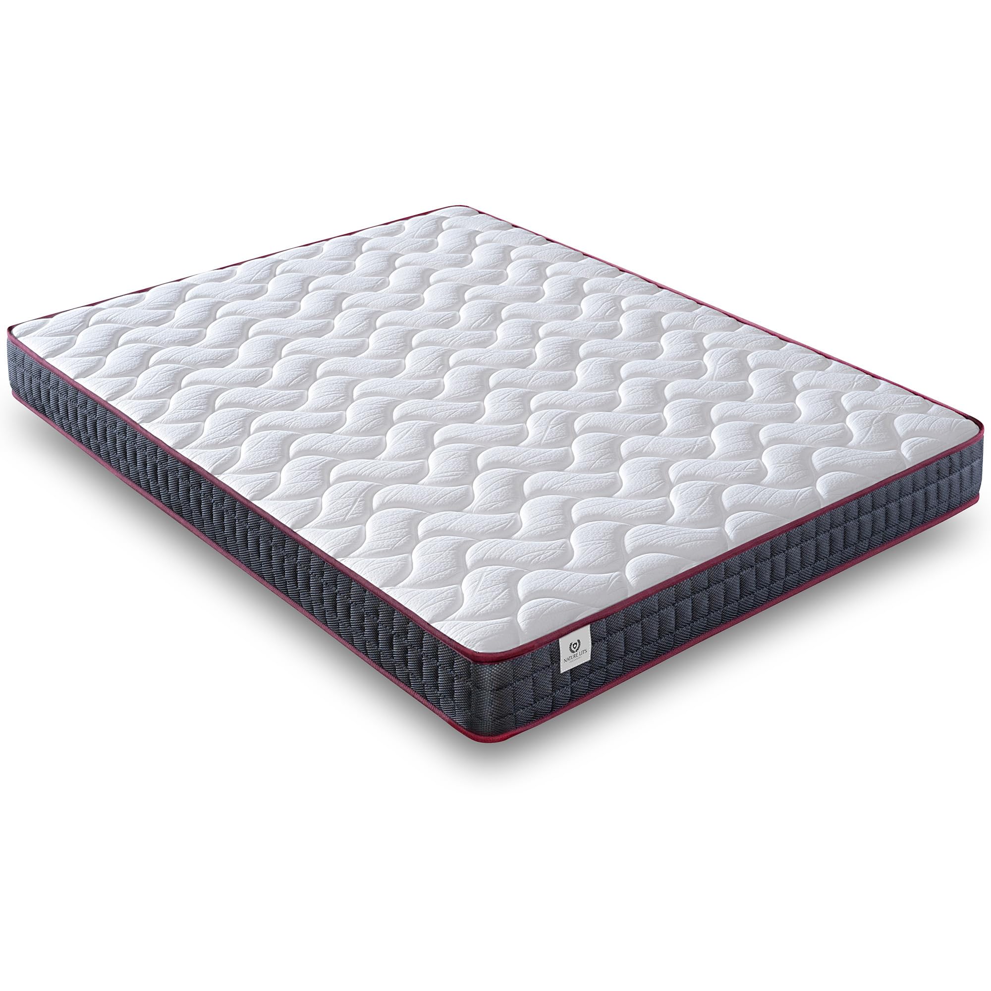 Colchon 135x190 Viscoelástico Doble Cara Invierno/Verano. Firmeza Media MemorySens. Adaptable, Higiénico y Transpirable. Individual Color Gris. Modelo Moon Altura 20 cm