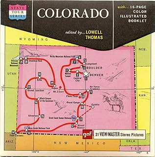 Colorado - Map - Classic ViewMaster - 3 Reel Packet
