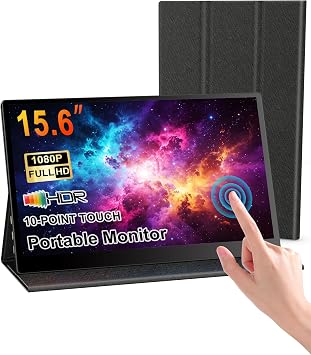 KOOFORWAY 15.6" FHD Portable Monitor Touchscreen for Laptop
