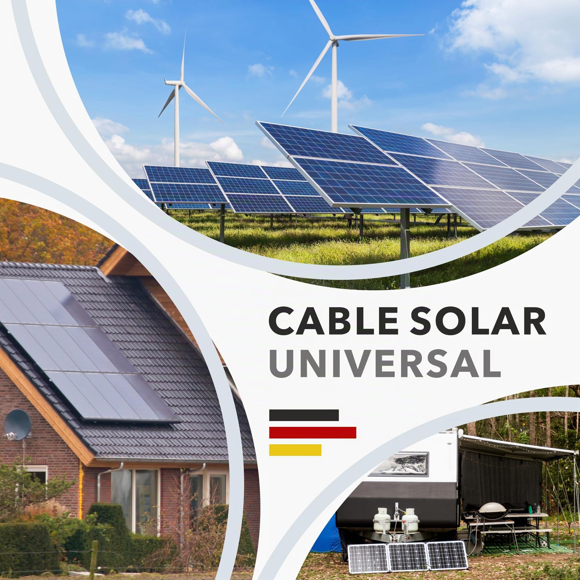 RedStar24 Cable Solar Premium 6mm² Rojo– 10m – Certificado TÜV SÜD – Resistente a rayos UV, flexible – Cable fotovoltaico PV para panel solar, inversor y regulador de carga – Alta durabilidad