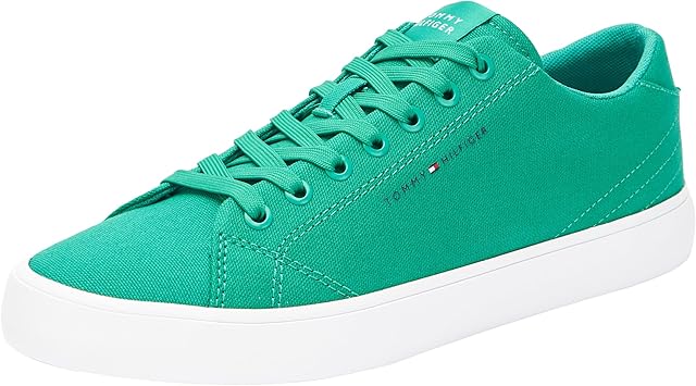 Tommy hilfiger sneakers vulcanizzate per uomo scarpe sportive in cotone  FM0FM04882