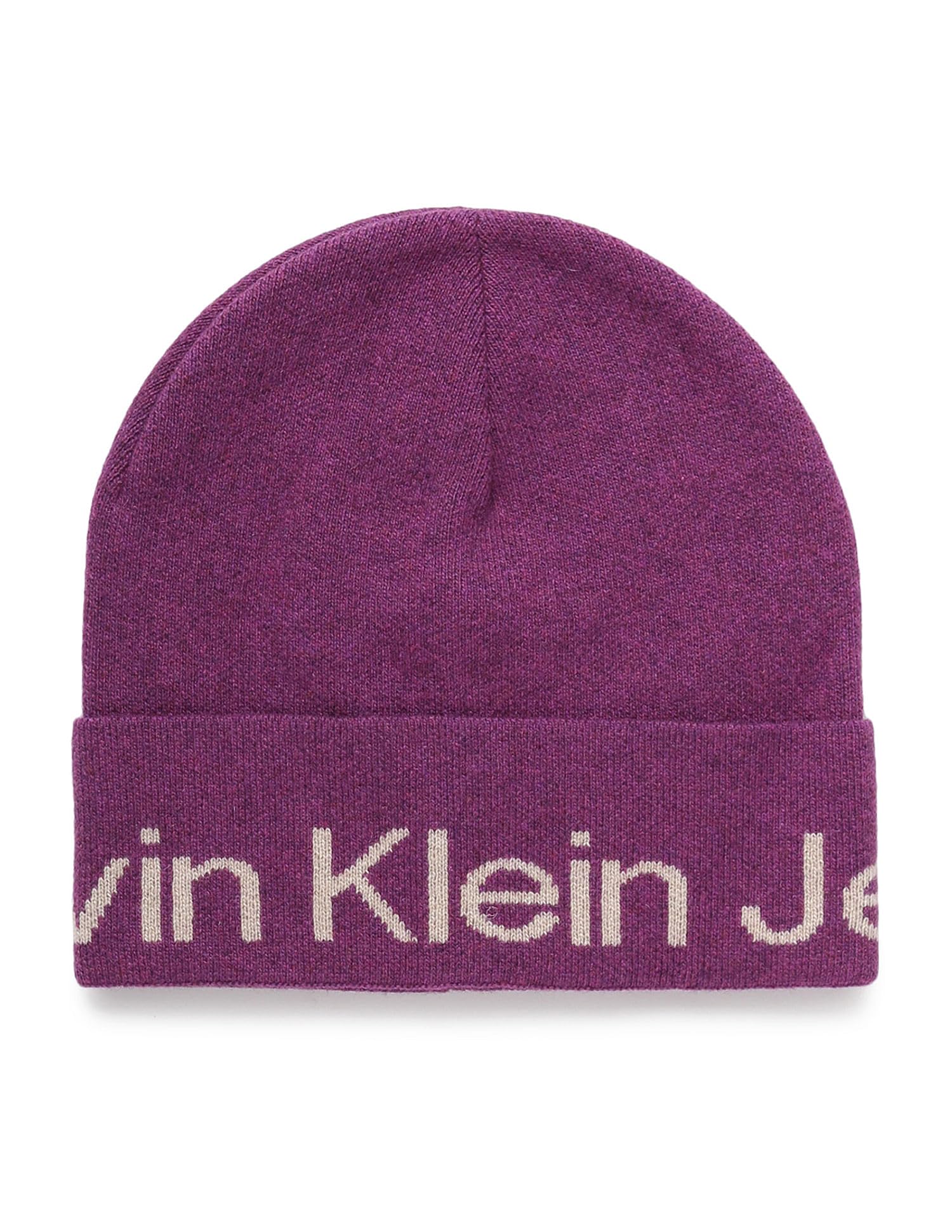 Calvin Klein Cap Logo Beanie Amaranth pour rester au chaud - 4