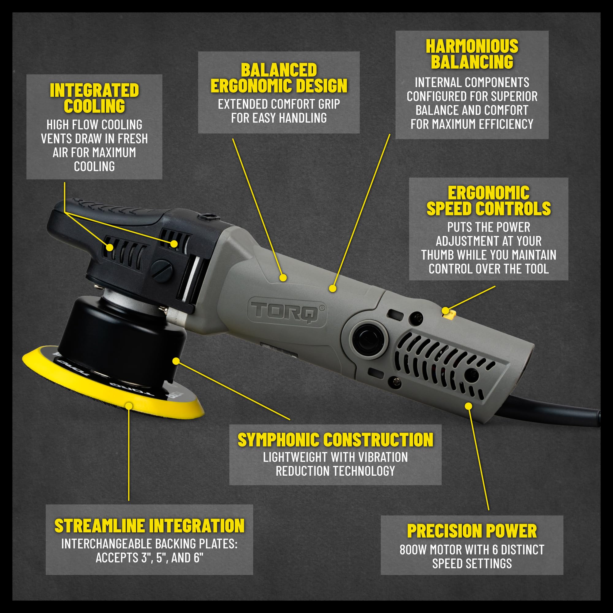 Chemical Guys BUF503 TORQX Random Orbital Polisher