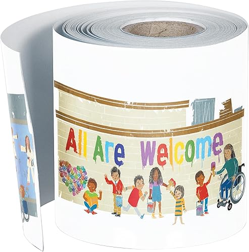 Vista 144 de Carson Dellosa Grow Together - Bordes de madera clara para tablón de anuncios de 65 pies, 1 rollo de ribete natural para pizarra blanca, corcho