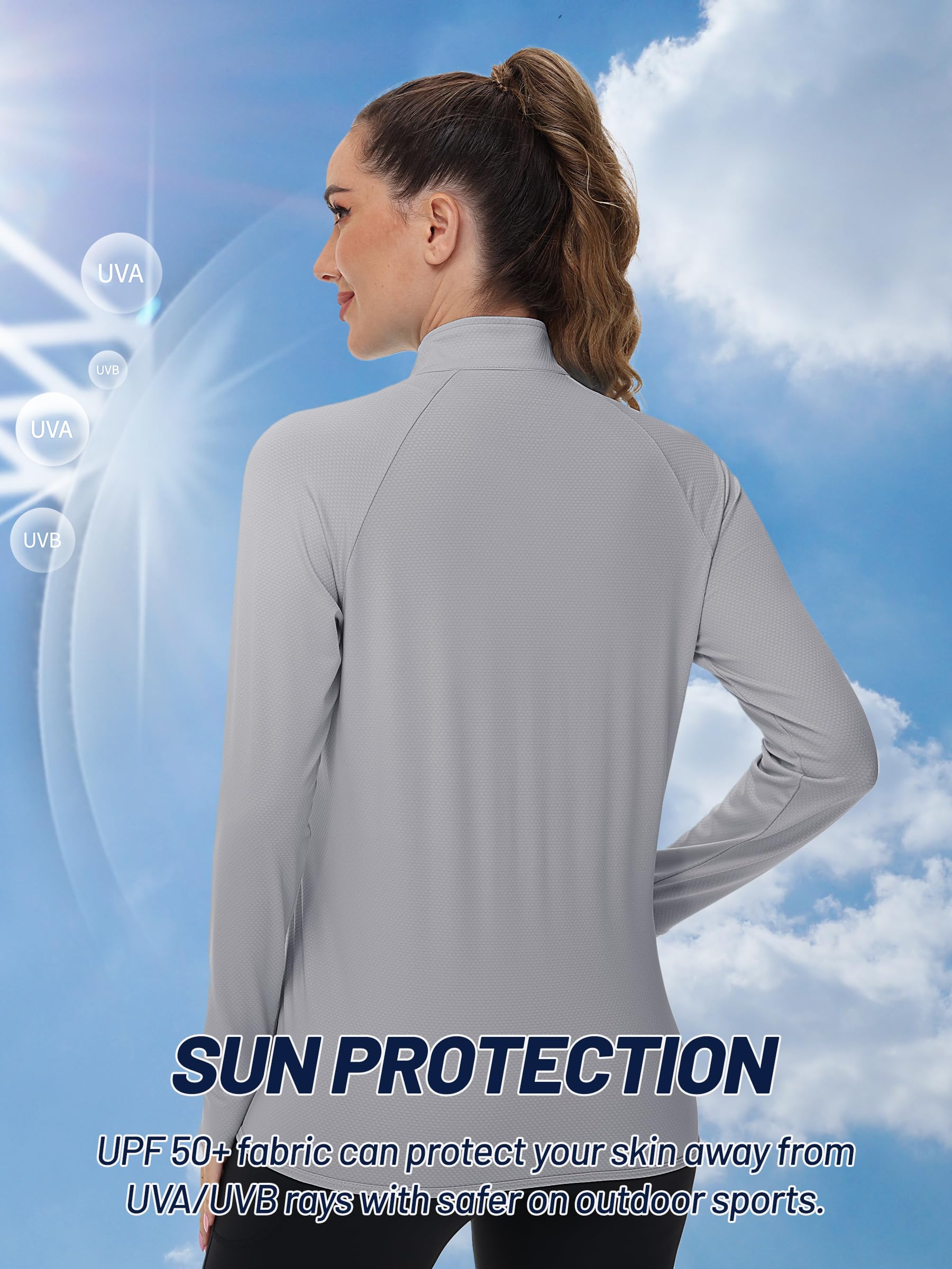 Womens Safari Shirt Sun Protection Long Sleeve Shirt Quick Dry