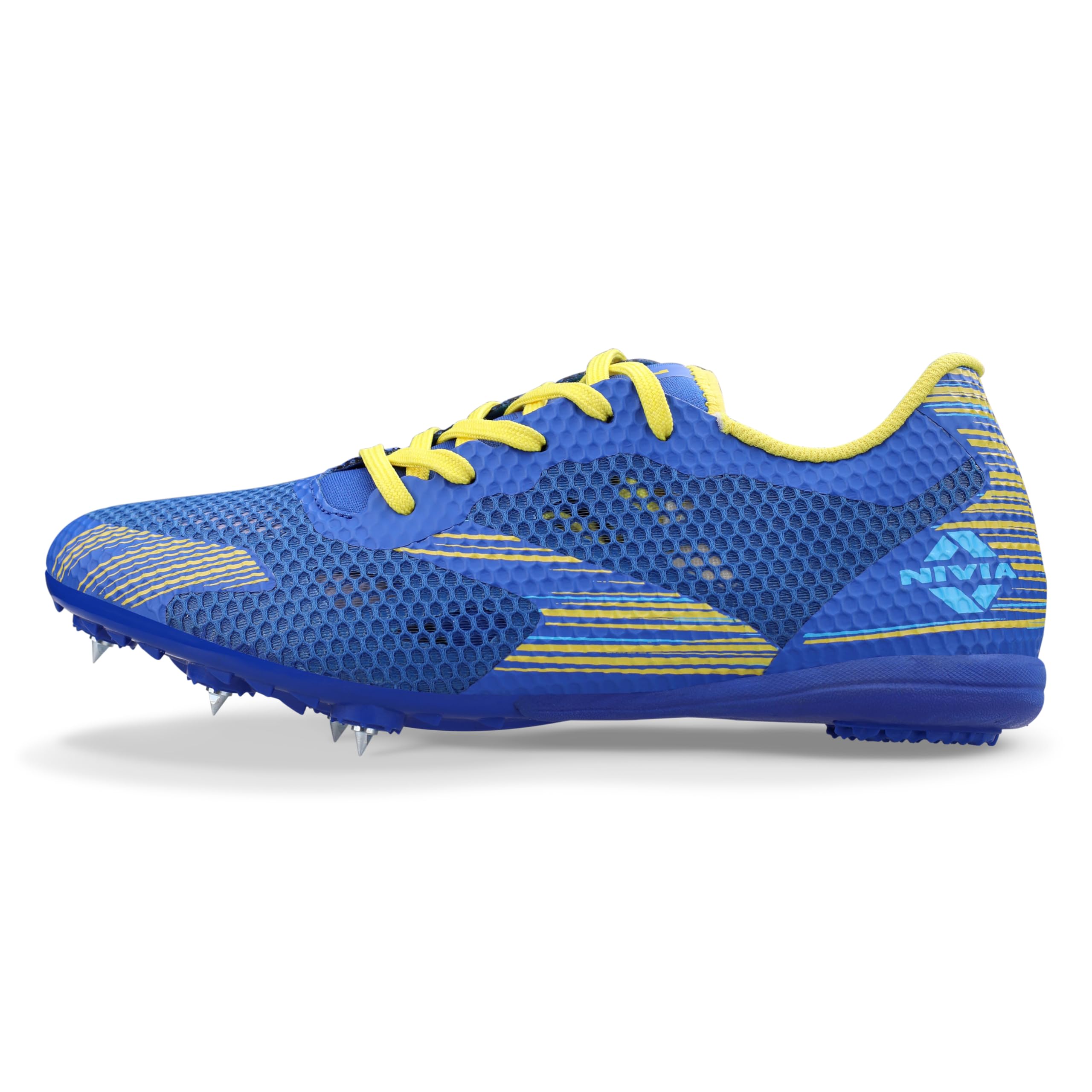 Nivia TF-800 0.1 Spikes Shoe for Men, Breathable Air Mesh Upper, TPU Fusion Technology, TPU & Rubber Sole-image-2