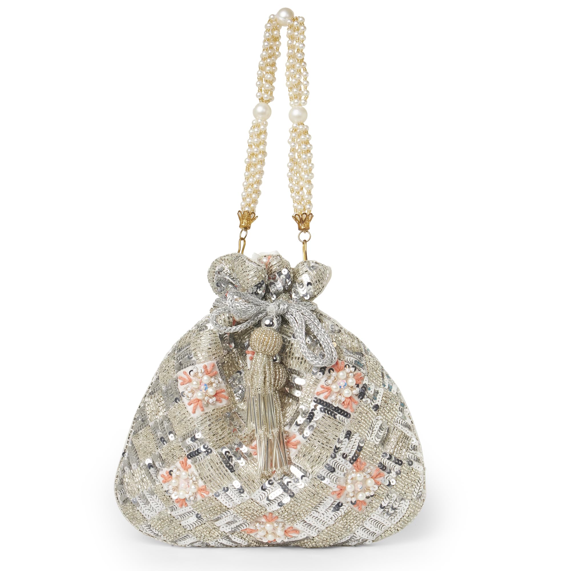 Nahhar Fashion Giftag Potli bags hand crafted attrative stylish cluthces beautiful contemporary design Women to suit all occasions