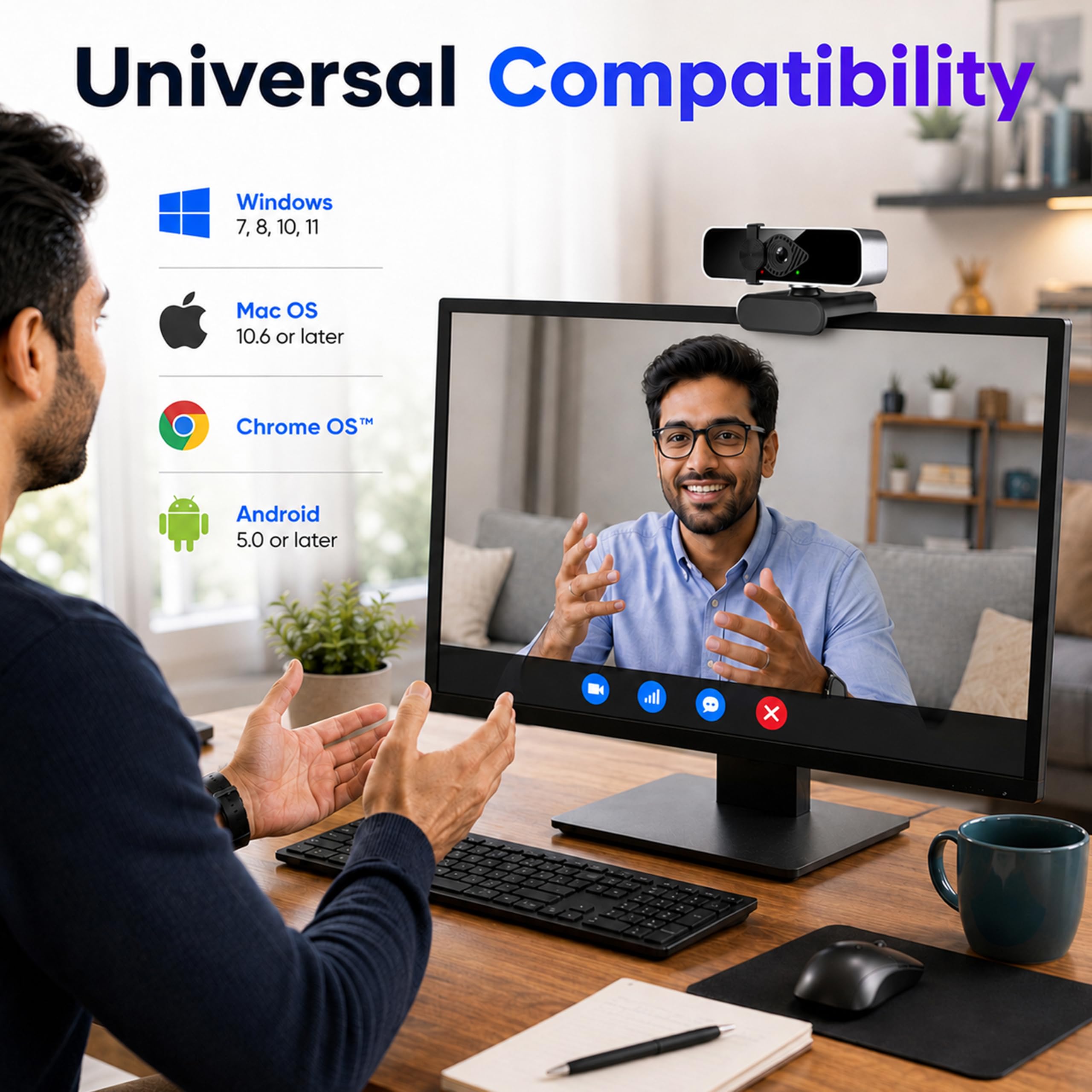 ANT Iris Pro 2K Webcam - Crystal Clear Video -5