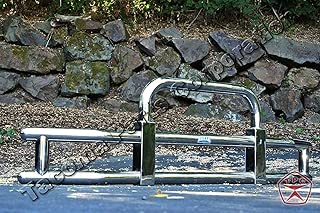 Longroadaccess Freightliner Cascadia Front Grille Deer Moose Brush Guard 2007-2017 - Rectangular - 22 inch LED bar 120W led Light bar Included - coolthings.us