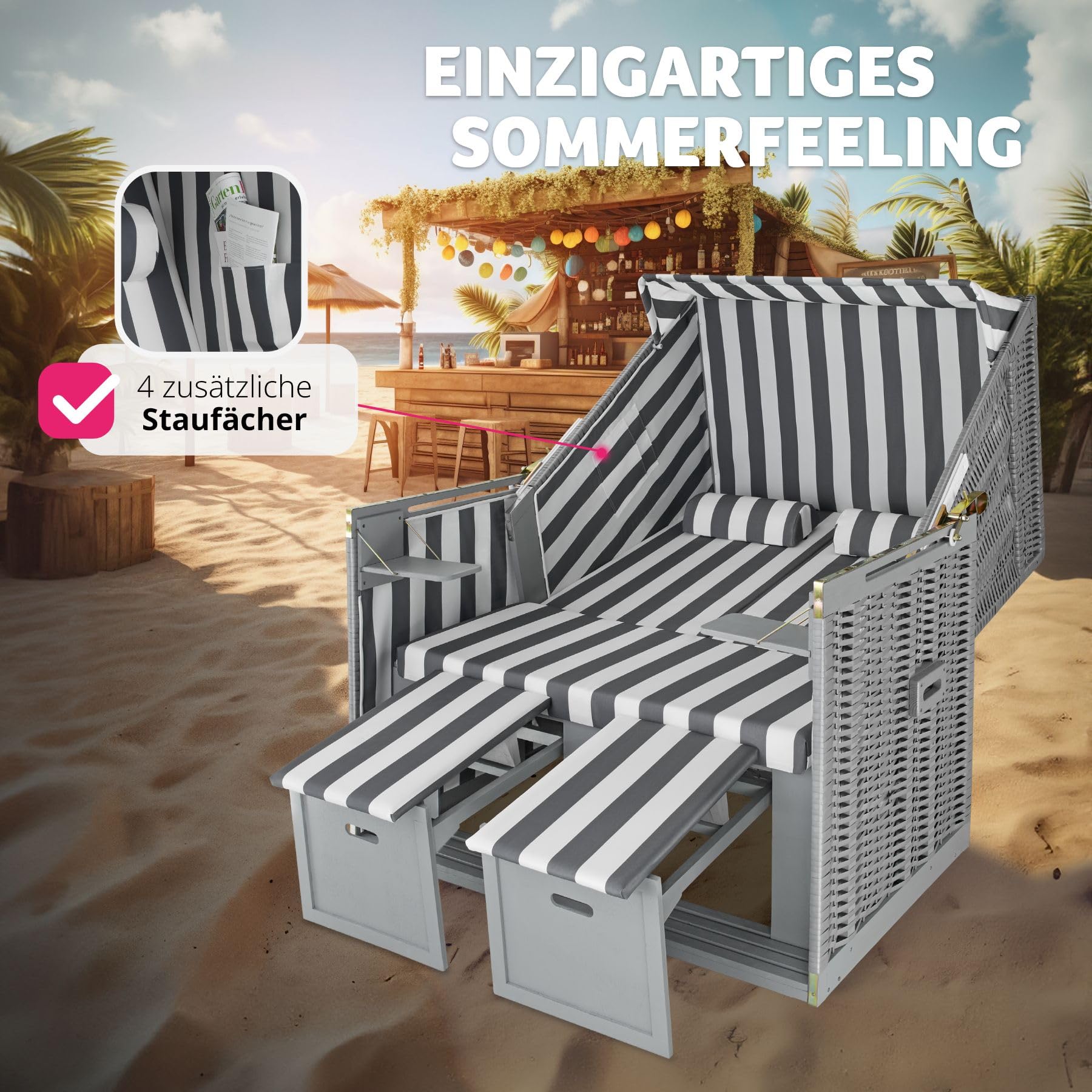 tectake strandkorb