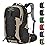 Maelstrom Hiking Backpack,Camping Backpack,40L Waterproof Hiking Daypack with Rain Cover,Lightweight Travel Backpack,Khaki