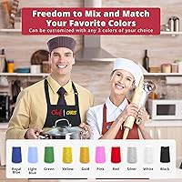 Vista 4 de Personalized Aprons for Men&Women - Custom Apron for Adults with Embroidered Name, Customized Chef, Kitchen Apron with Dual Pockets, Great Cooking