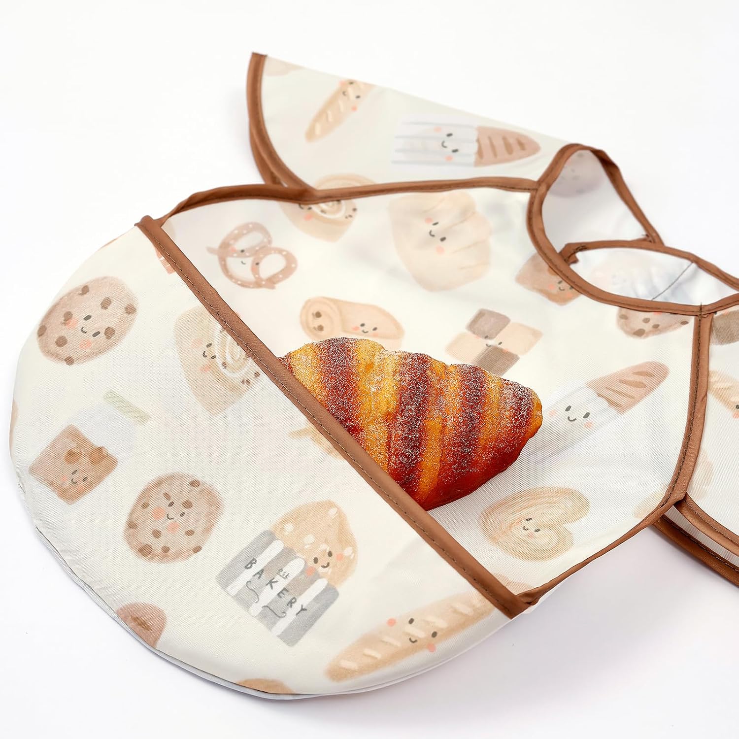 Feeding Bibs for Baby,3 Pack-Waterproof & Easy Clean Baby Bibs for Eating,Toddlers & Infant,Reversible Pockets