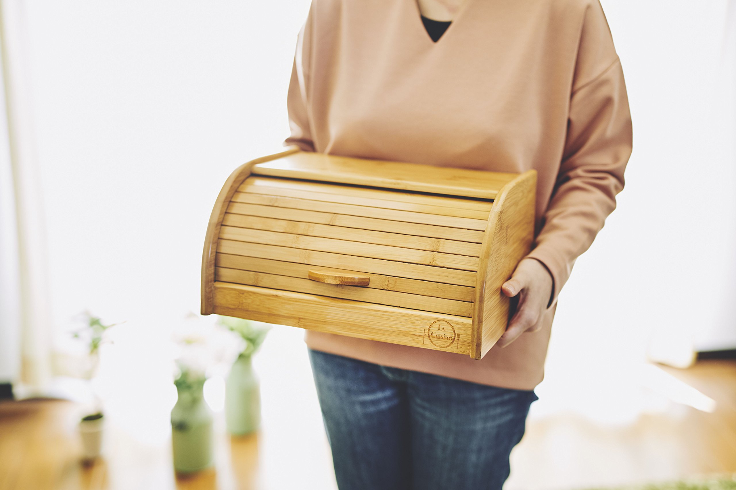 Amazon.co.jp: La Cuisine(ラ クイジーヌ)竹製ブレッドケース EF-LC05