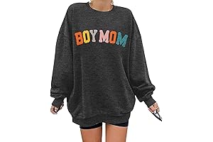 Mom Mode On Oversized Boy Mom Sweatshirt