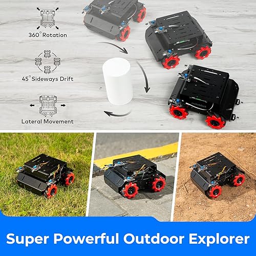 Miniatura 6 de Makeblock Robot de codificación electrónica de automóvil juguetes al aire libre con ruedas Mecanum kit de mBot programable compatible con Arduino