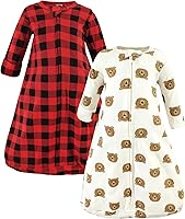 Vista 39 de Hudson Baby Saco de dormir unisex de algodón con manga larga para bebé, saco, manta