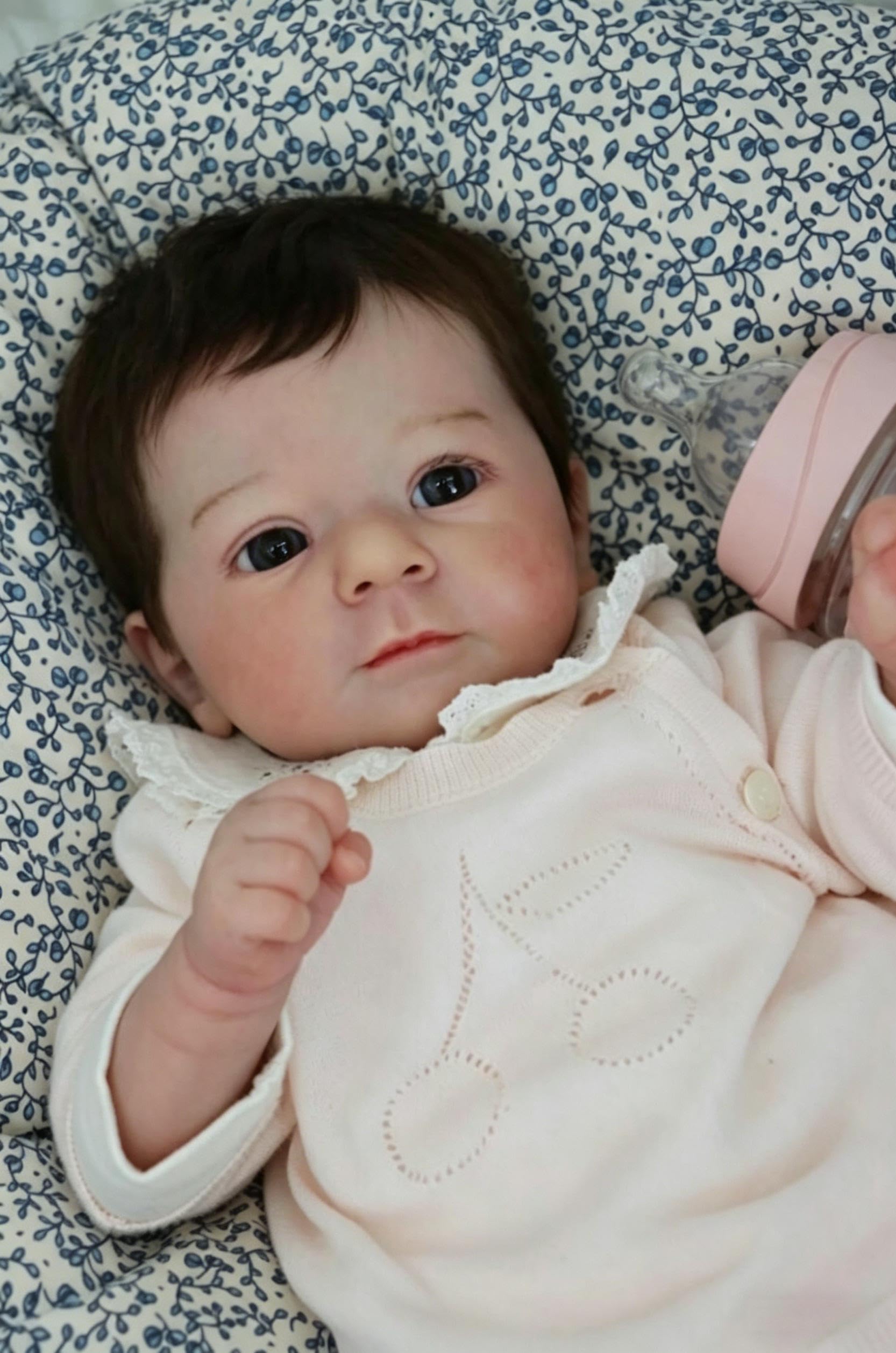 RXDOLL Realistyczne lalki Reborn Baby Dolls Girl Silicone Full Body Vinyl zakorzenione włosy realistyczne lalki noworodka, które wyglądają jak prawdziwe życie lalka bobas nadaje się do prania, zabawka