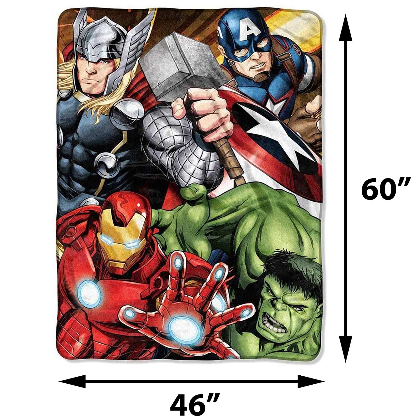 Northwest Marvel Comics Avengers Four Avengers Throw Blanket