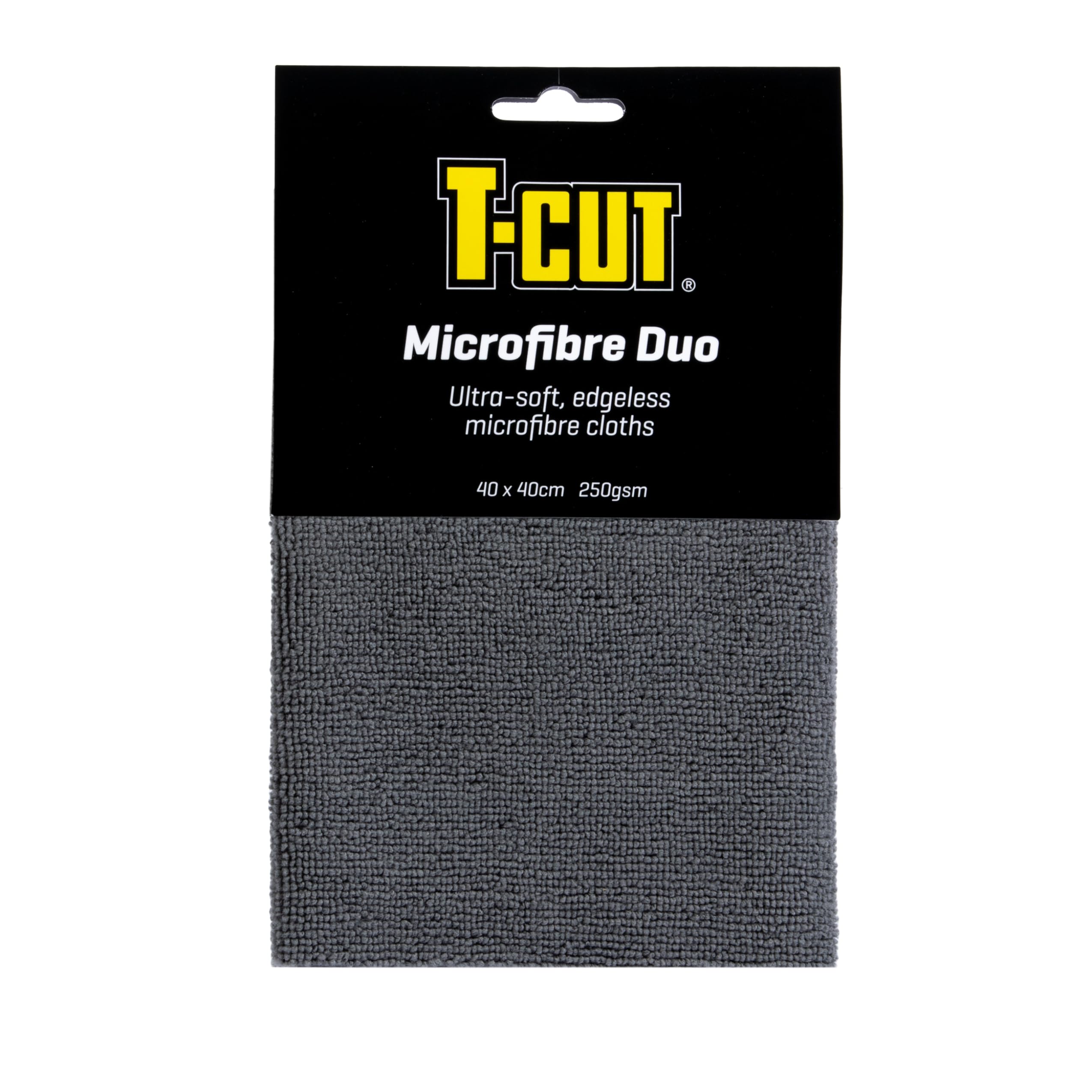 T-Cut Microfibre Duo Pack - Edgeless & Ultra-Soft Cloths for Car Detailing - Reusable, Versatile, Ideal for T-Cut Range