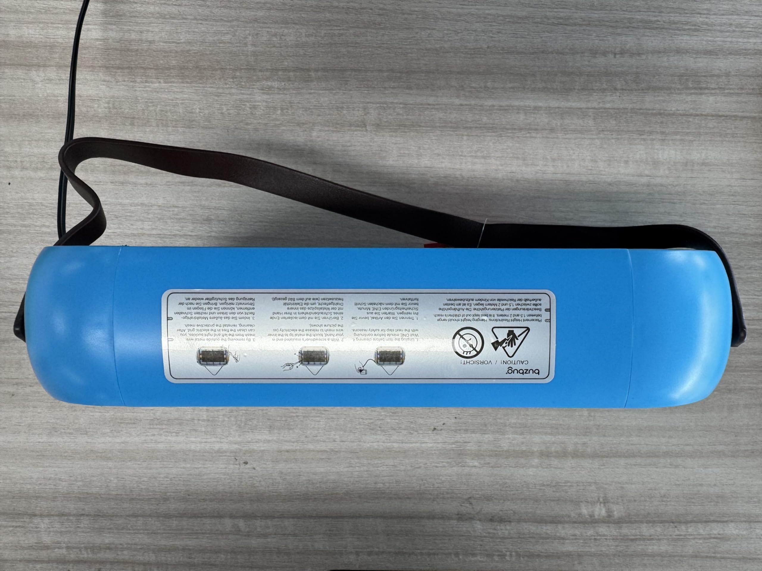 Buzbug Mata Insectos LED, Lámpara con 10 Años de Vida Útil, Trampa de Mosquitos y Moscas de, Sostenible con Bajo Consumo Energético, Control de Insectos, Atrapa Insectos（Azul）