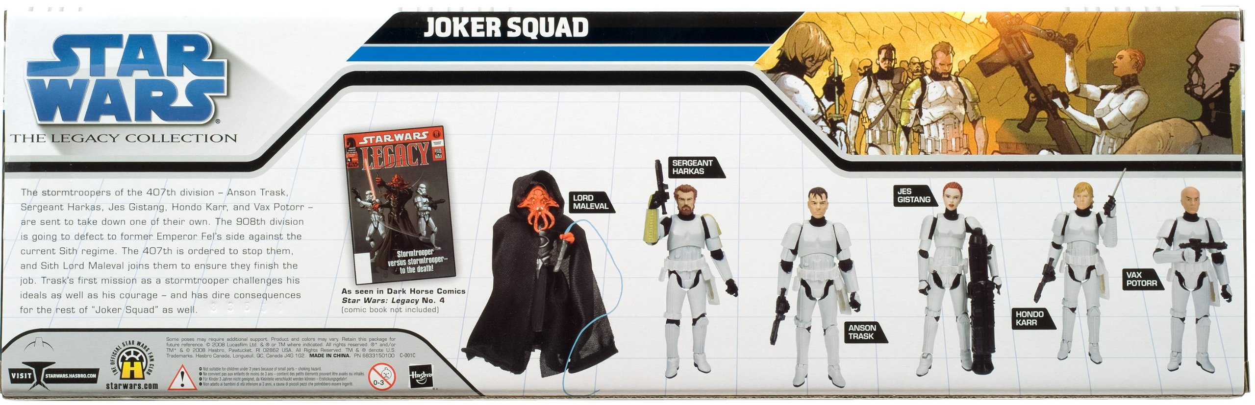 Star Wars 2009 Exclusive Joker Squad Set of 6 Action Figures (Includes First Ever Female Stormtrooper!)