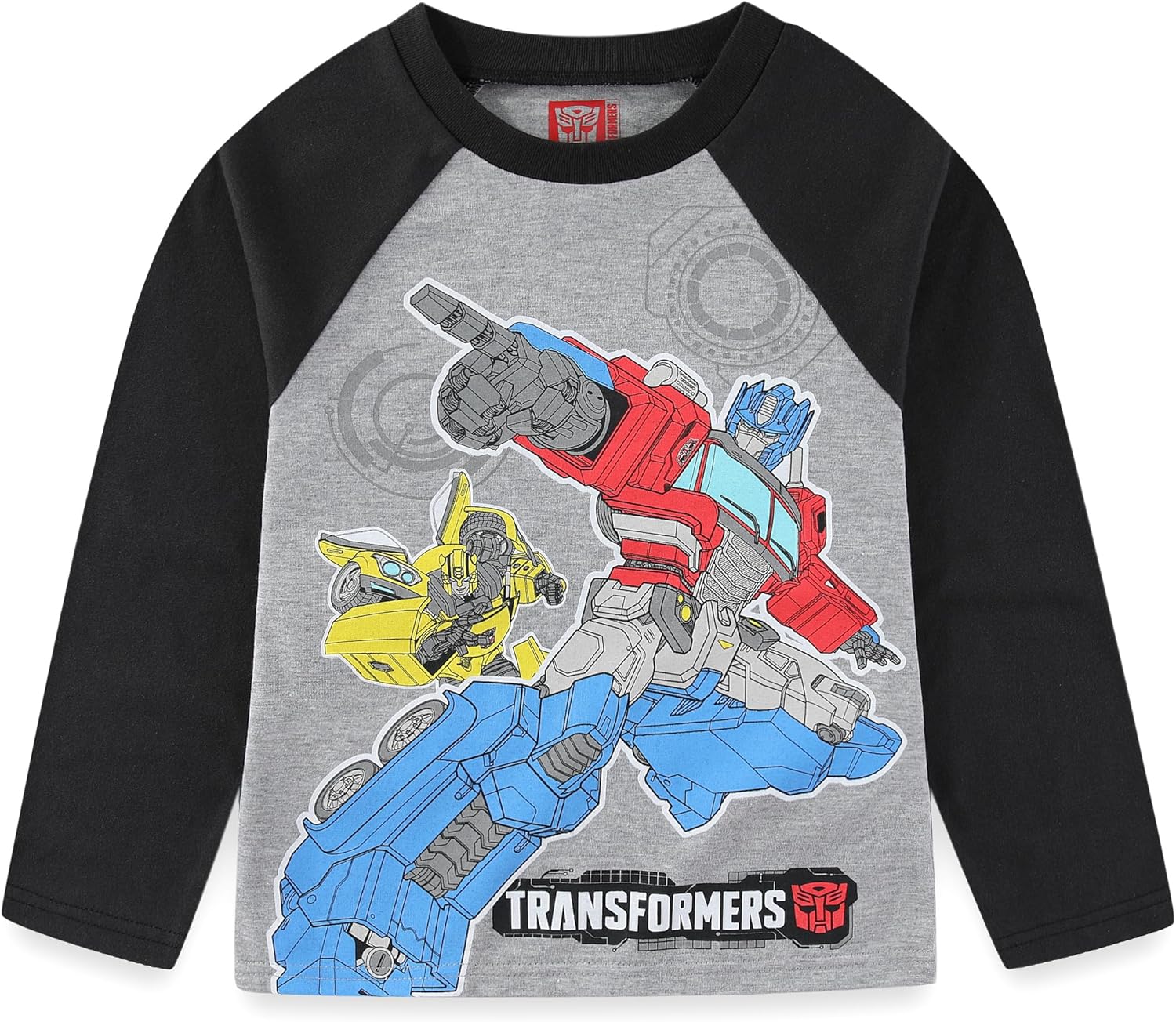 Transformers Optimus Prime Bumblebee Boys 2 Piece Long Sleeve Shirt and Pants Set for Big Kids - Image 2