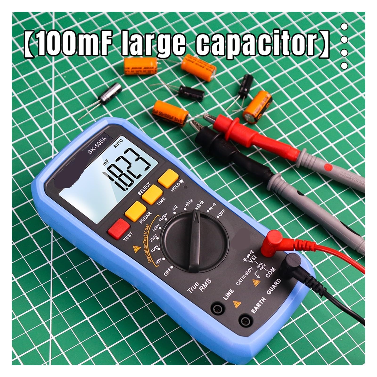 Multimetr Cyfrowy, Tester rezystancji izolacji 2 w 1 – megaomomierz 1000 V, woltomierz, miernik napięcia AC/DC