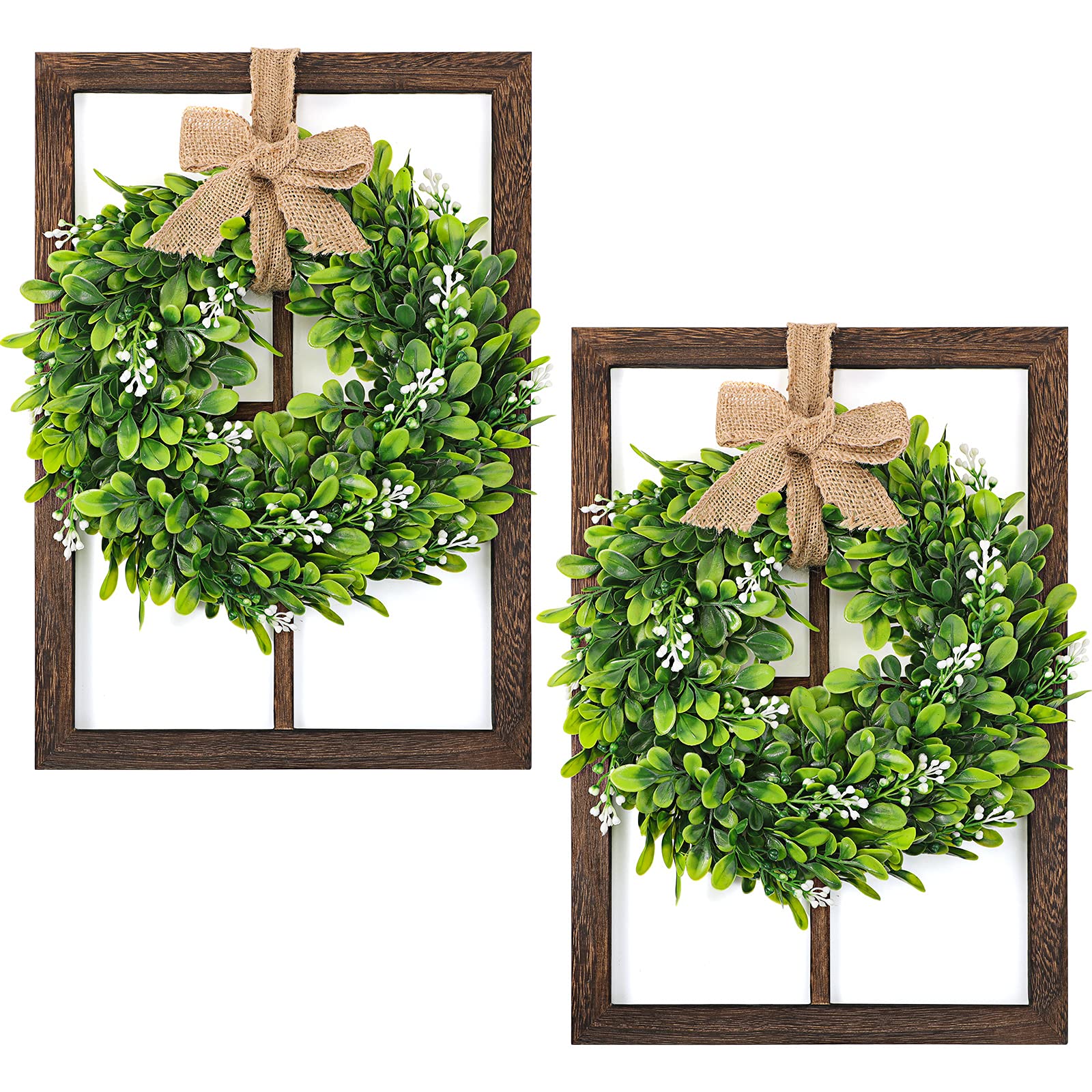 Buy 2 Sets Rustic Wood Window Frame Wall Decor Window Frame Farmhouse