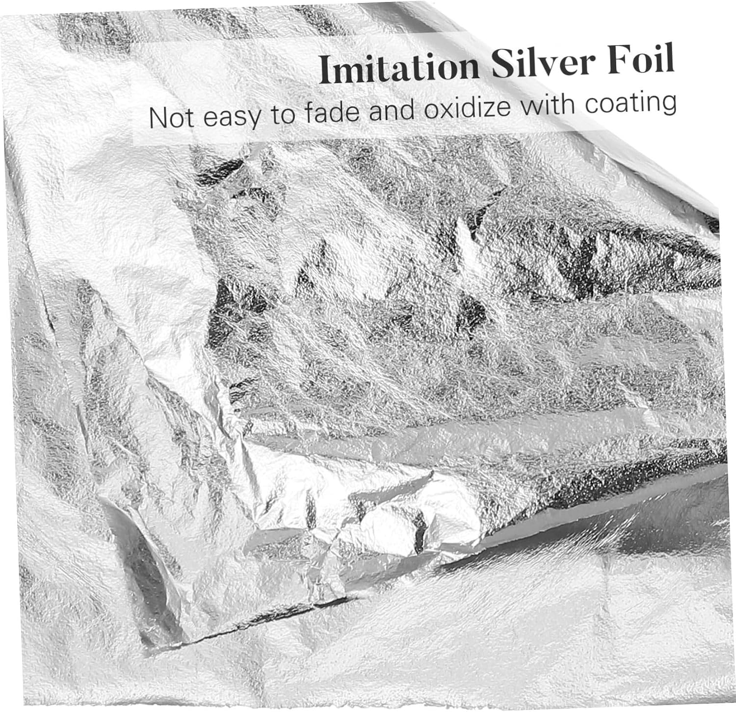 Gadpiparty 100pcs Silver Foil Gold Foil Paper for Crafts Imitation Leaf Decorative