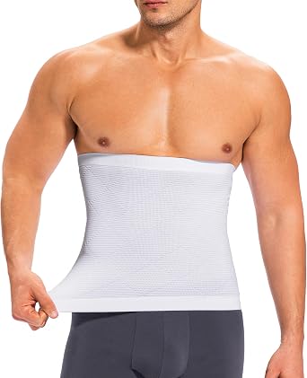 Waist Trainer for Men Belly Tummy Control Belt | Mens Shapewear, Waist Cincher Trimmer Band, Stomach Compression Corset, Body Shaper, Improve Posture for Back & Lumbar