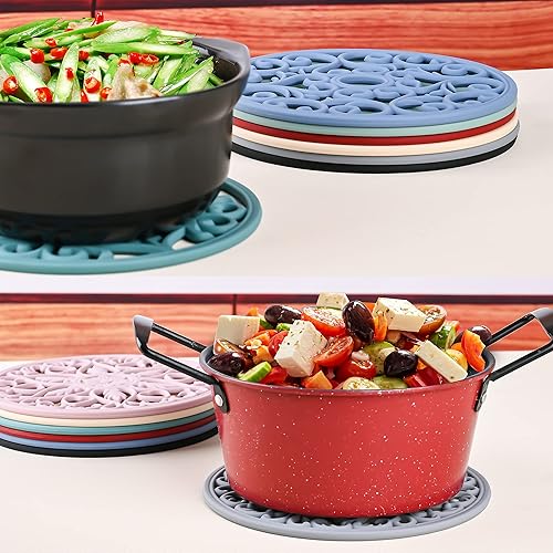 Miniatura 3 de Smitchraft - Salvamanteles de silicona para platos calientes, ollas y sartenes, almohadillas calientes multiusos, encimeras de cuarzo de cocina,