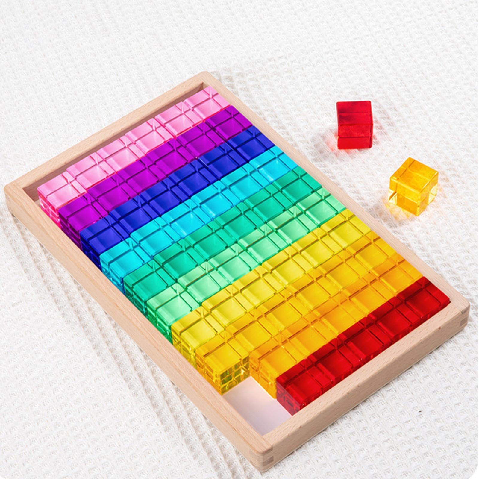 Cubos de Construcción Apilables para Fomentar La Motricidad Fina Y El Desarrollo Sensorial: ¡Ideal para Regalar!, 60 Piezas
