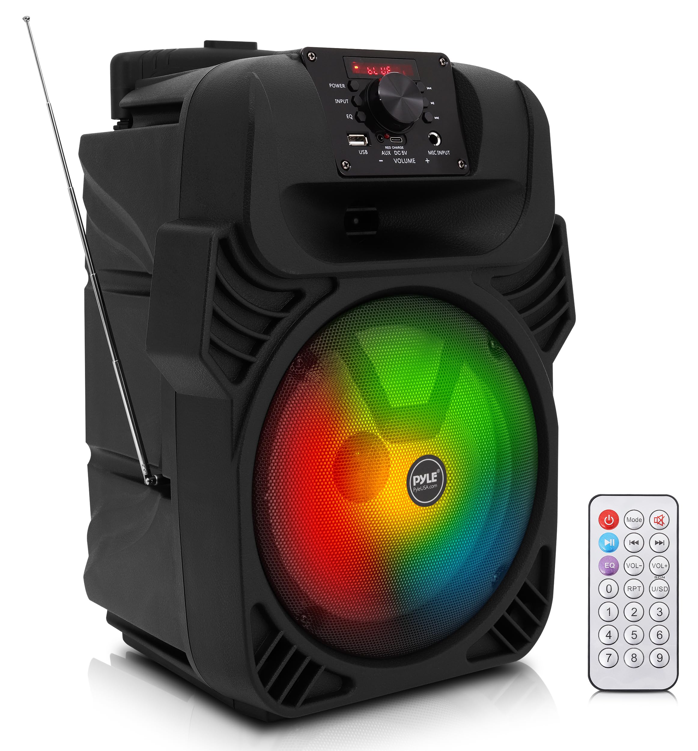 Amazon.co.jp: 【Pyle 400WポータブルBluetooth PAスピーカー】- 8