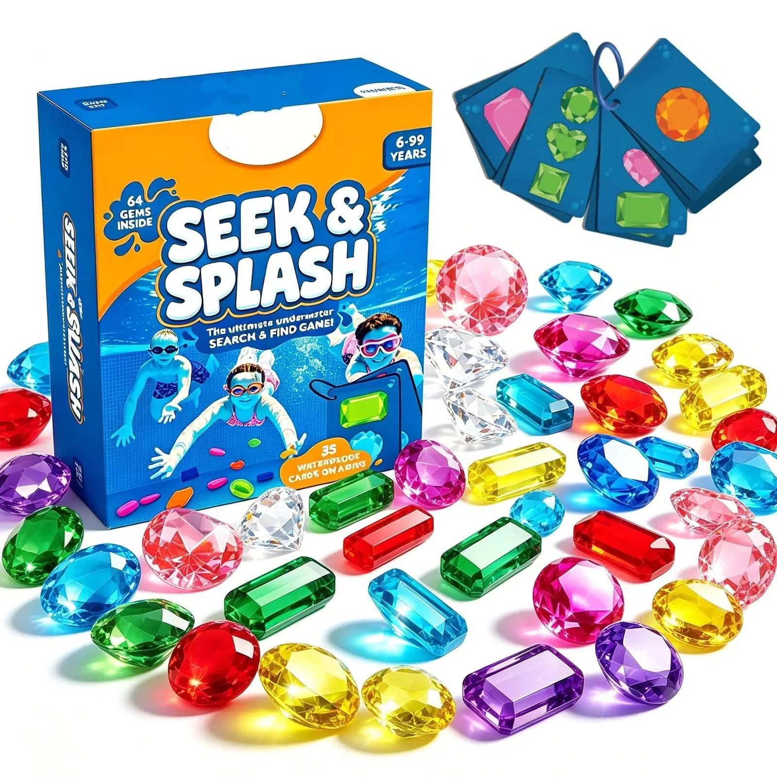 Bgdhinkt Seek and Splash Pool Diving Game for Swimming Pool (1 Set)