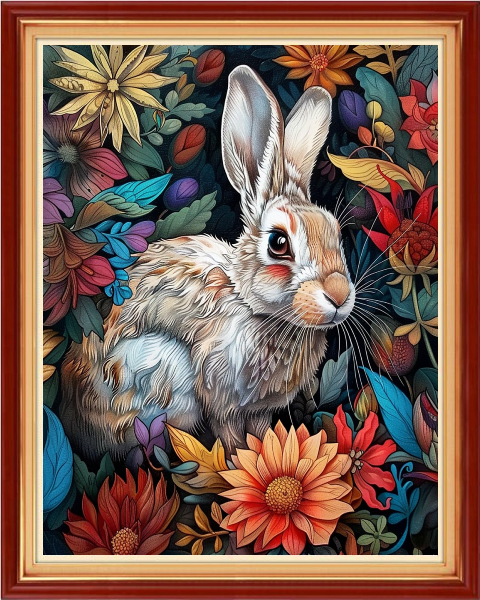 Artvxeay Stamped Cross Stitch Kits - Embroidery Kits for Beginners Cross Stitch Kits for Adults 11 CT Printed Patterns Needlepoint Kits - (Lucky Rabbit 16x20 inch)