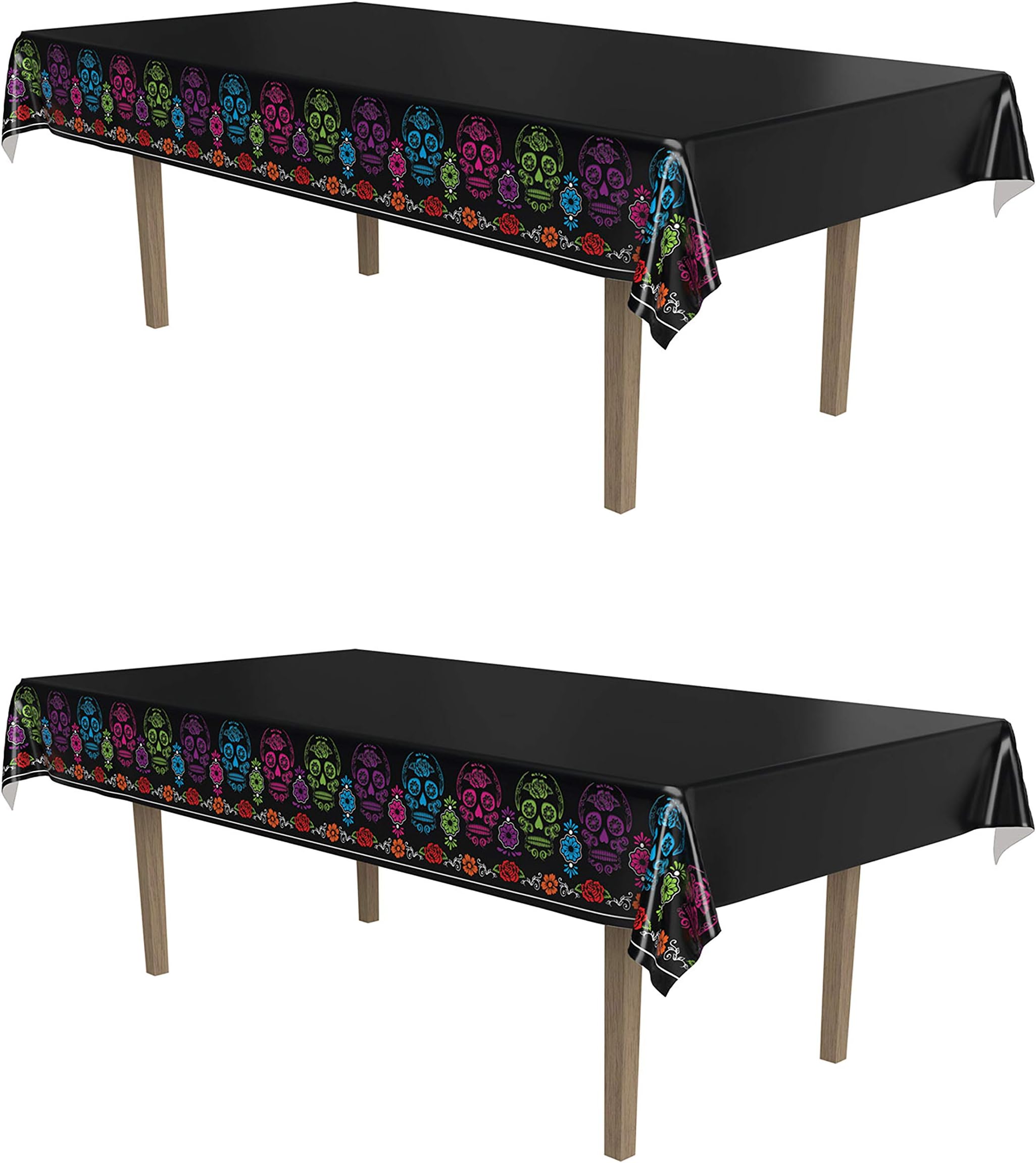 Beistle Union Jack Tablecovers, 54” x 108”, 2 Pieces Rectangular Plastic Table