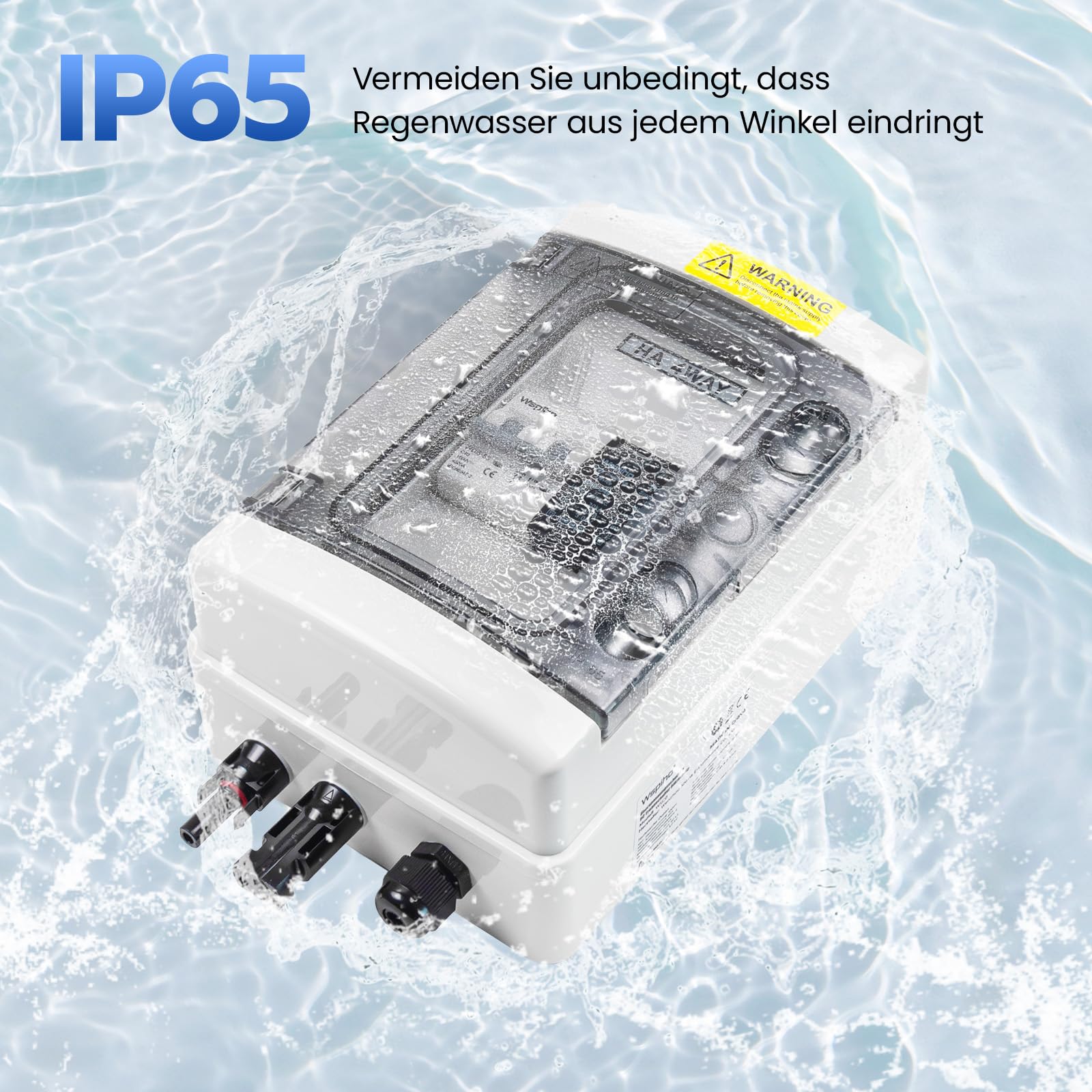 40A 1000V DC Separador PV sistema y protección contra sobretensiones PV con enchufe solar, interruptor de protección de línea con IP65 Solar caja de conexión fotovoltaica