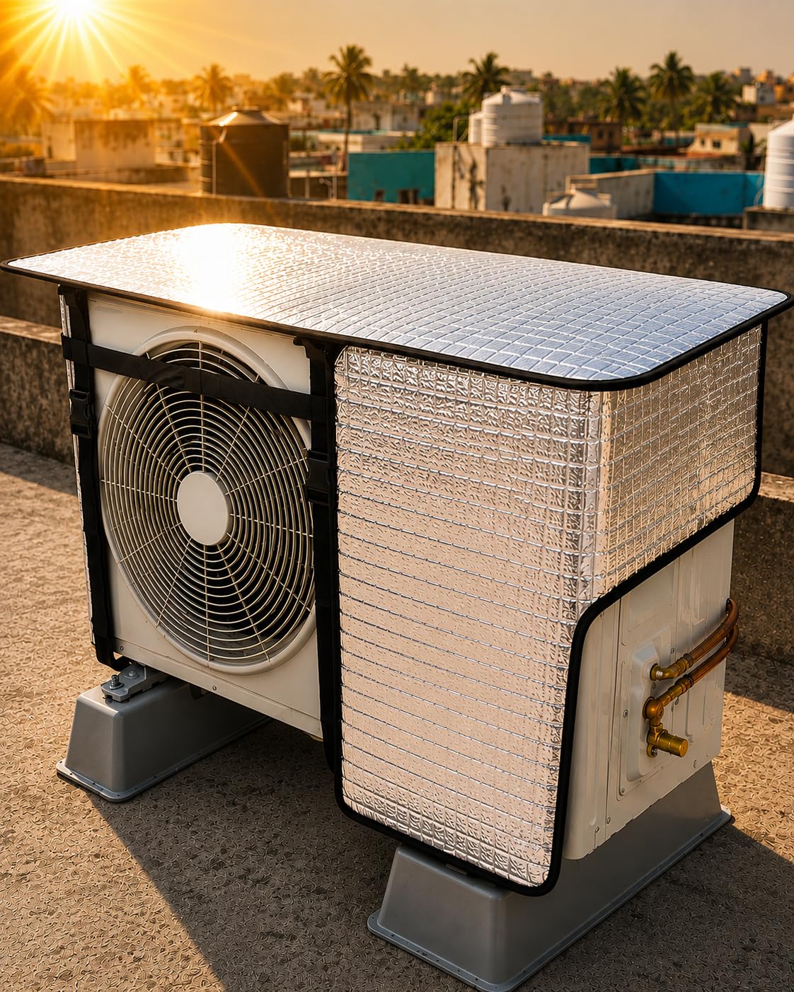 AC Outdoor Unit Cover - Sun & Heat Protection -1 AC Outdoor Unit Cover - Sun & Heat Protection -1