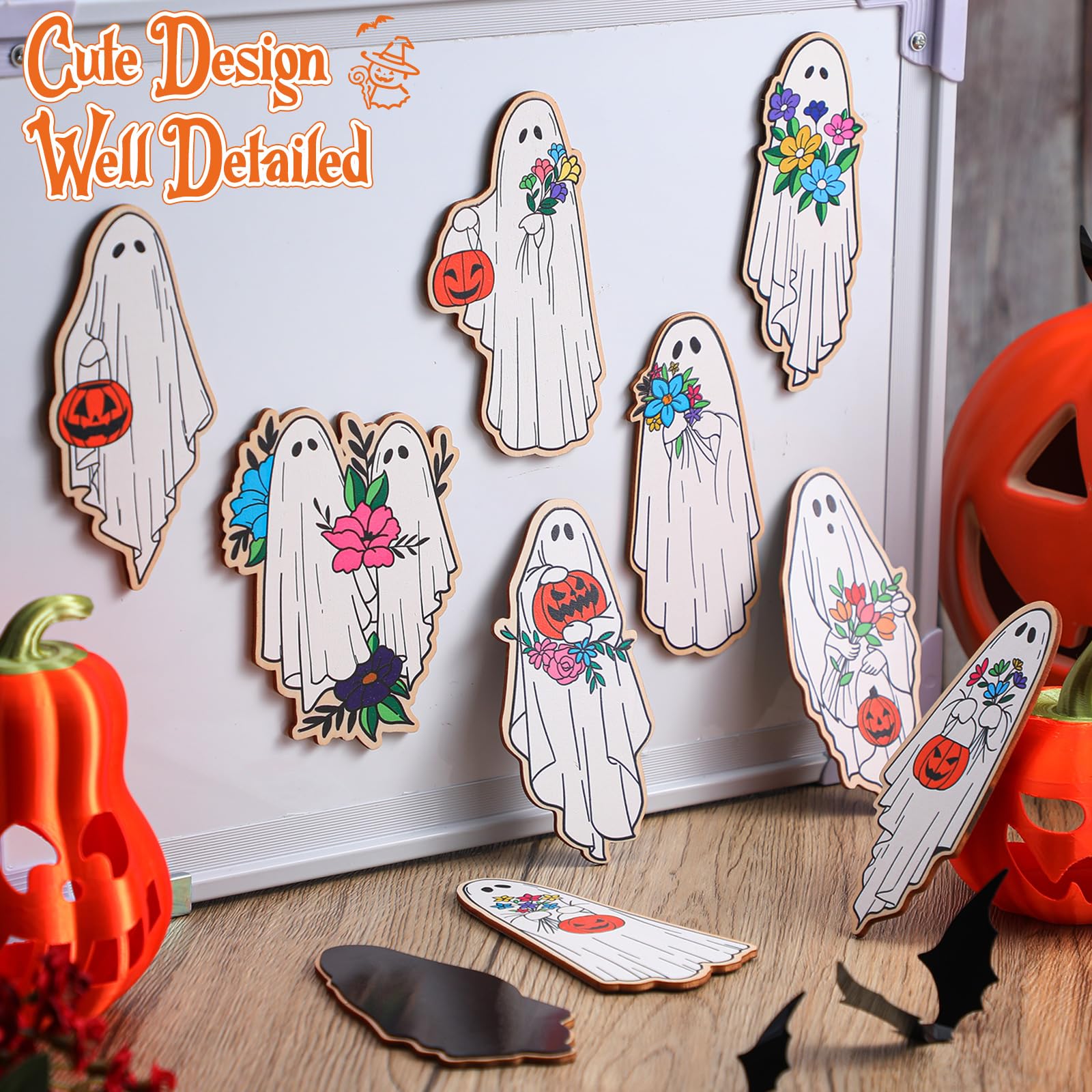 ハロウィンマグネットセット①ハンドメイド 数量限定】ハロウィンマグネットセット – 木工房ゆうむ