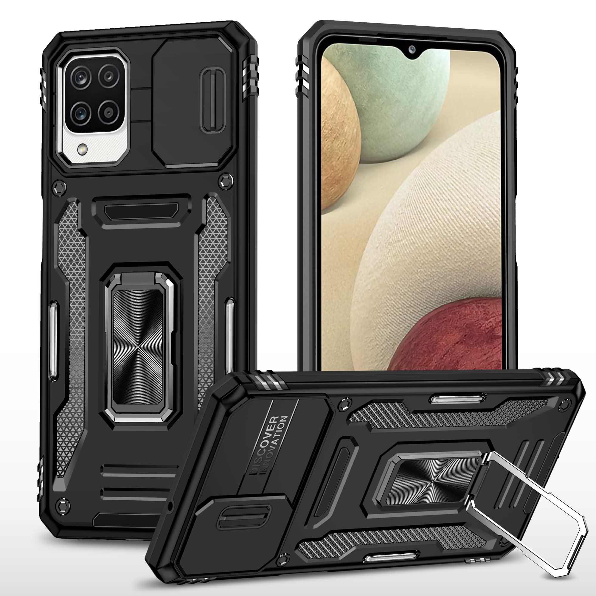 Samsung Galaxy S21 Camera Case - Slide Cover & Ring Holder -11