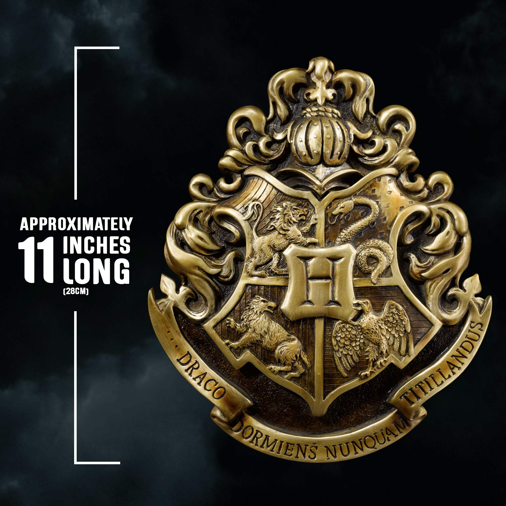 The Noble Collection Harry Potter herb Hogwartu sztuka ścienna - 28 cm elegancka tablica ścienna - zestaw filmowy Harry Potter rekwizyty filmowe prezenty