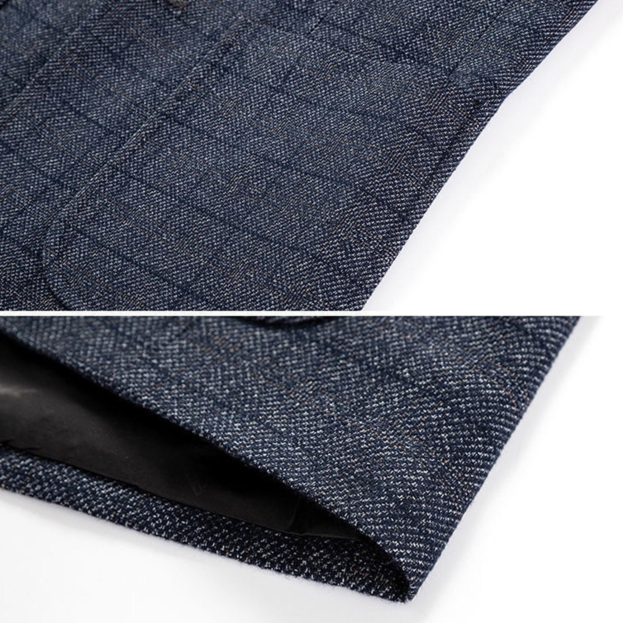 Manteau de sport extensible en lin mélangé pour homme, coupe ajustée, blazer à carreaux, décontracté, léger, costume d'affaires en tweed