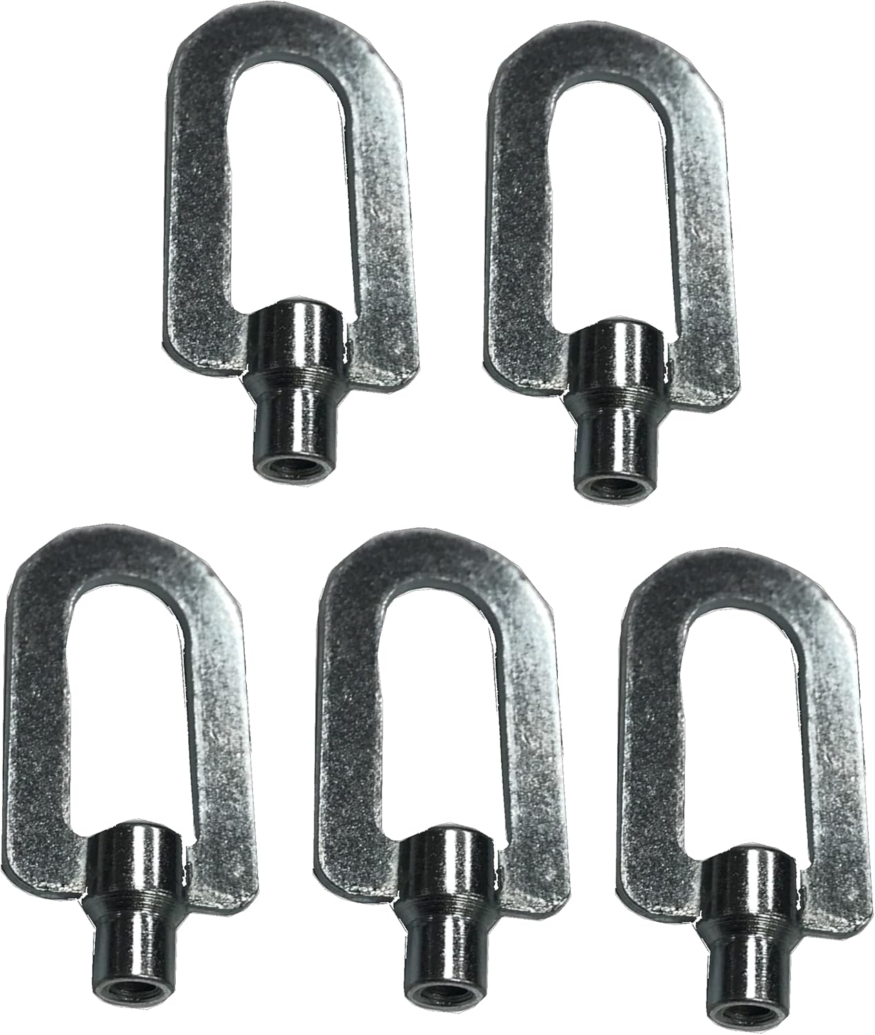 5-Pack of Reusable Screw-On Pull Rings For Aluminum or Steel M4 X 12mm Studs, Large Eye, Replaces GYS-050297 AND Pro-Spot 90-0176