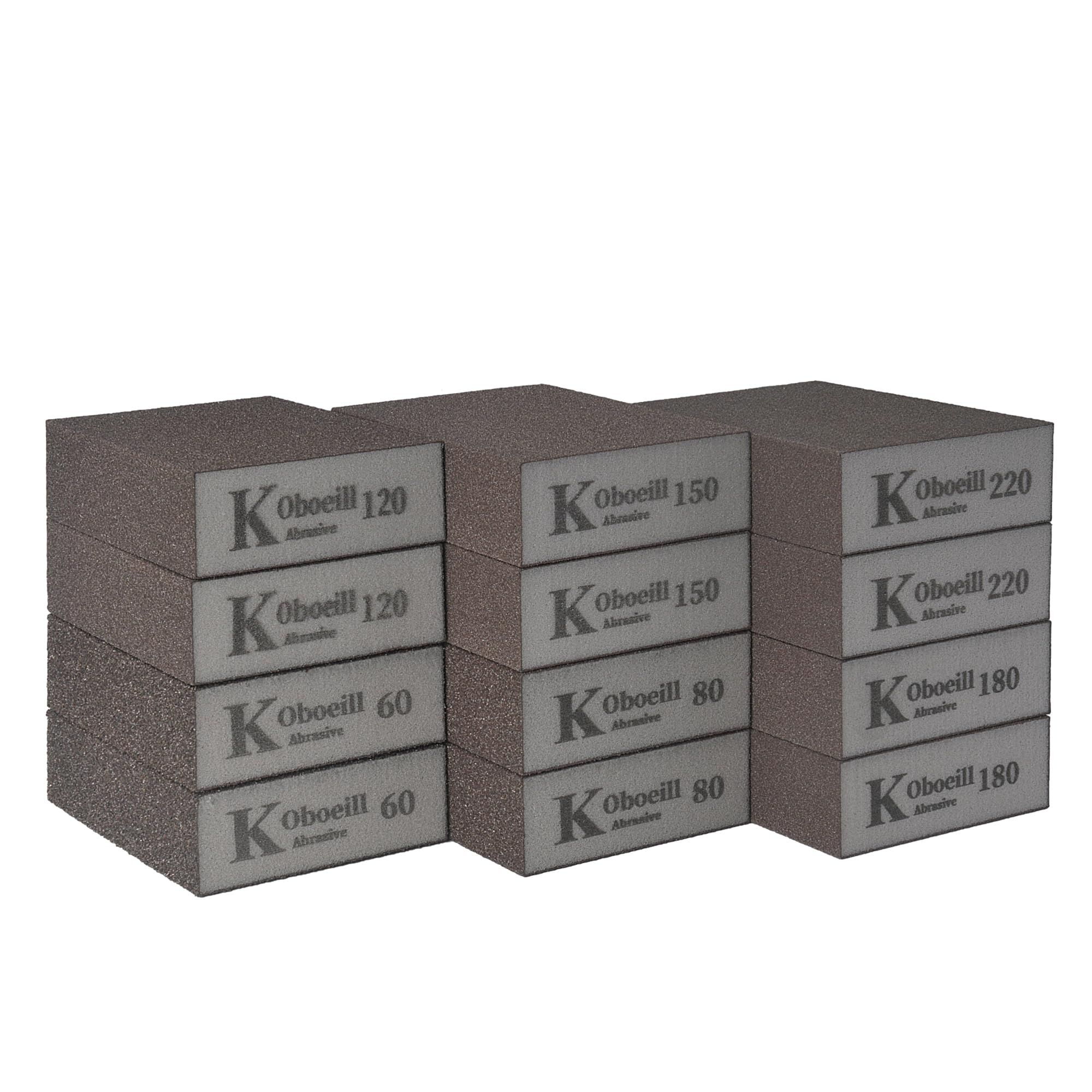 SZWLJ 12PCS(6 Grits 60/100/120/150/180/220) Sanding Blocks
