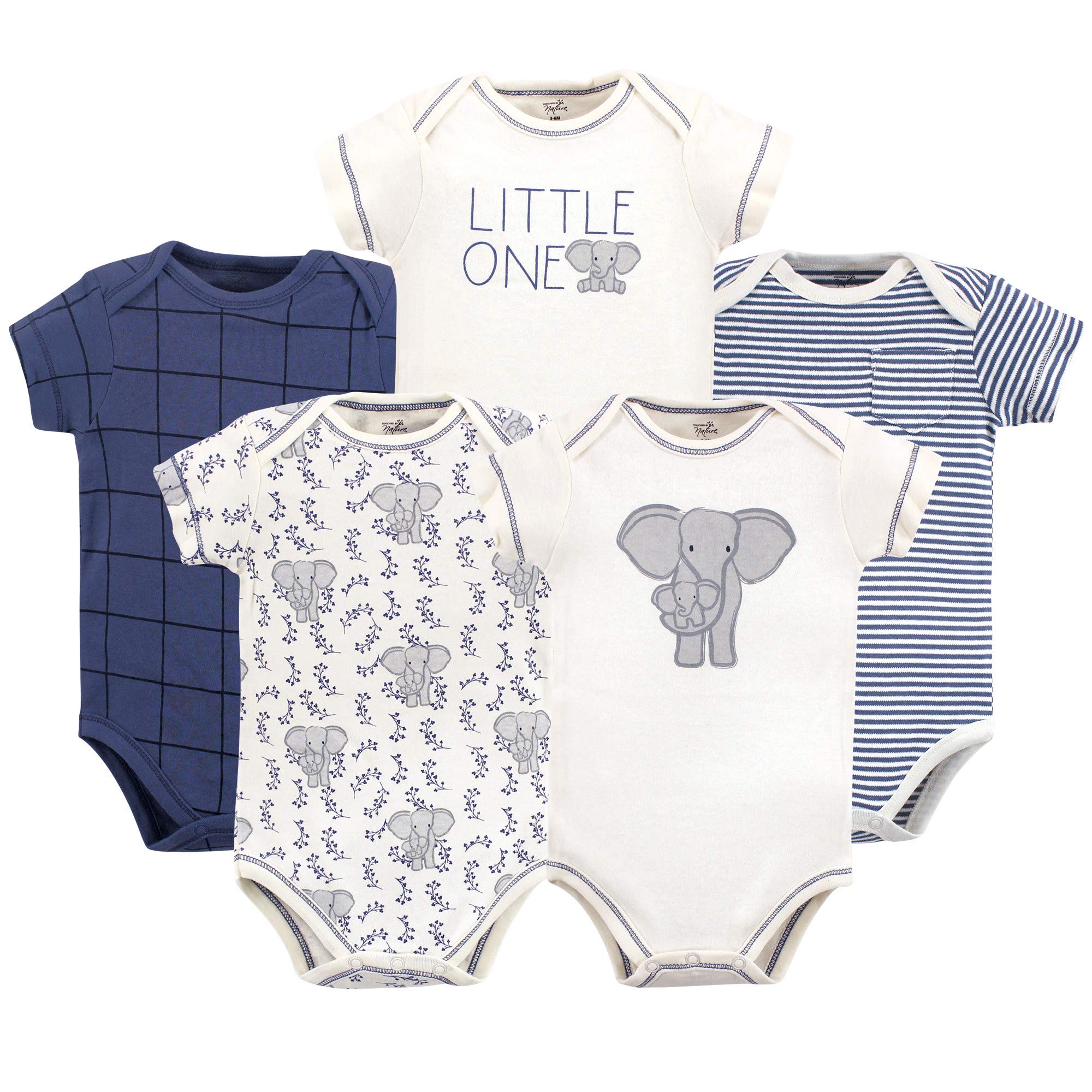 Touched by Nature Organic Cotton Bodysuits Juego de Camisetas para Bebés