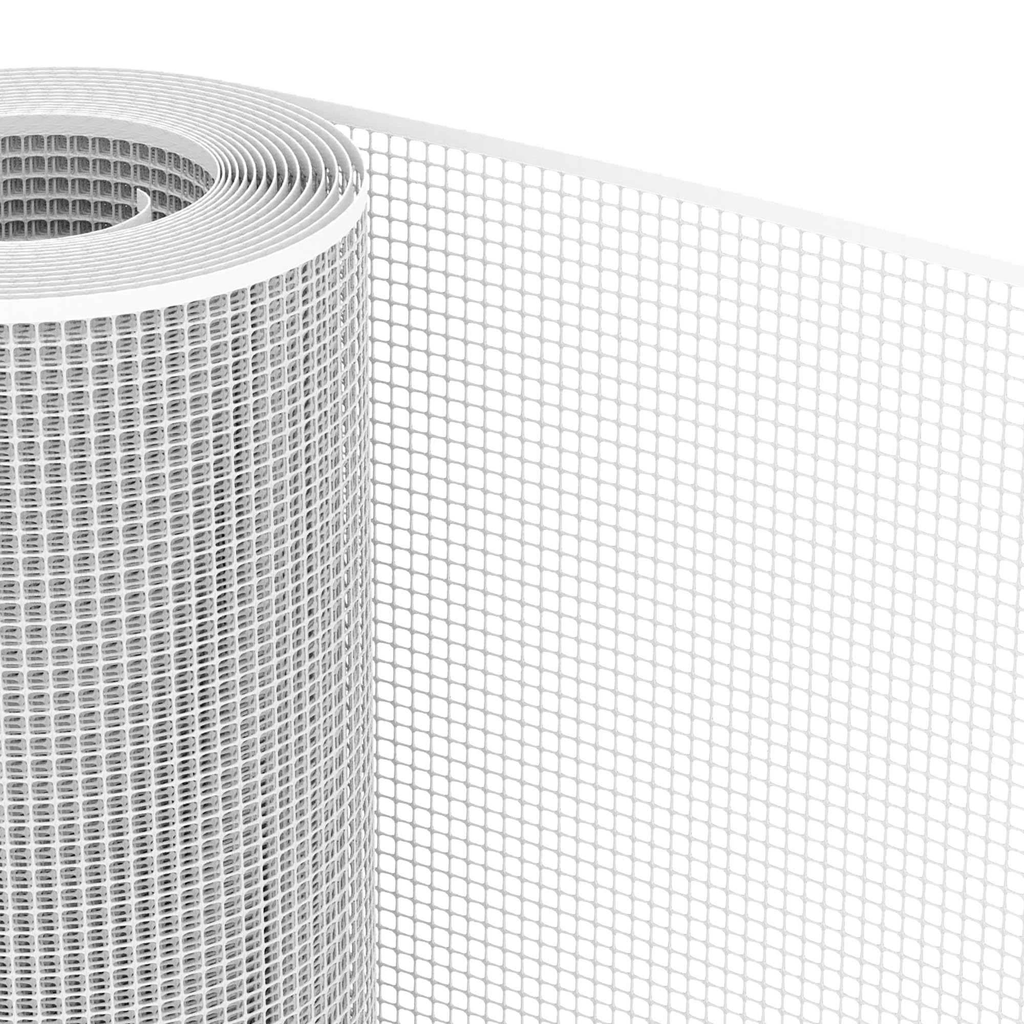 TENAX Quadra 10 Biała siatka plastikowa 1,00x3 m, wielofunkcyjna siatka ochronna na balkony, tarasy, bramy i ogrodzenia
